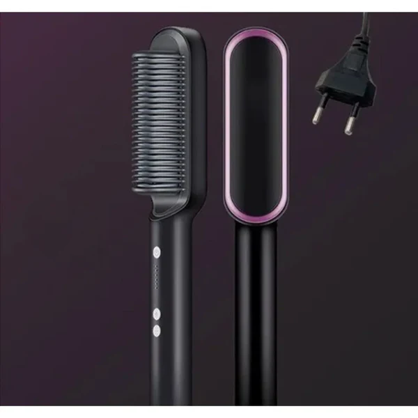 Escova Alisadora e Modeladora Elétrica 5 em 1 Bivolt Profissional